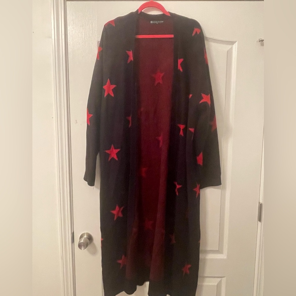 Heavy duty extra long cardigan